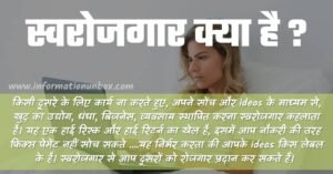 Read more about the article स्वरोजगार क्या है | What is Self Employment in hindi